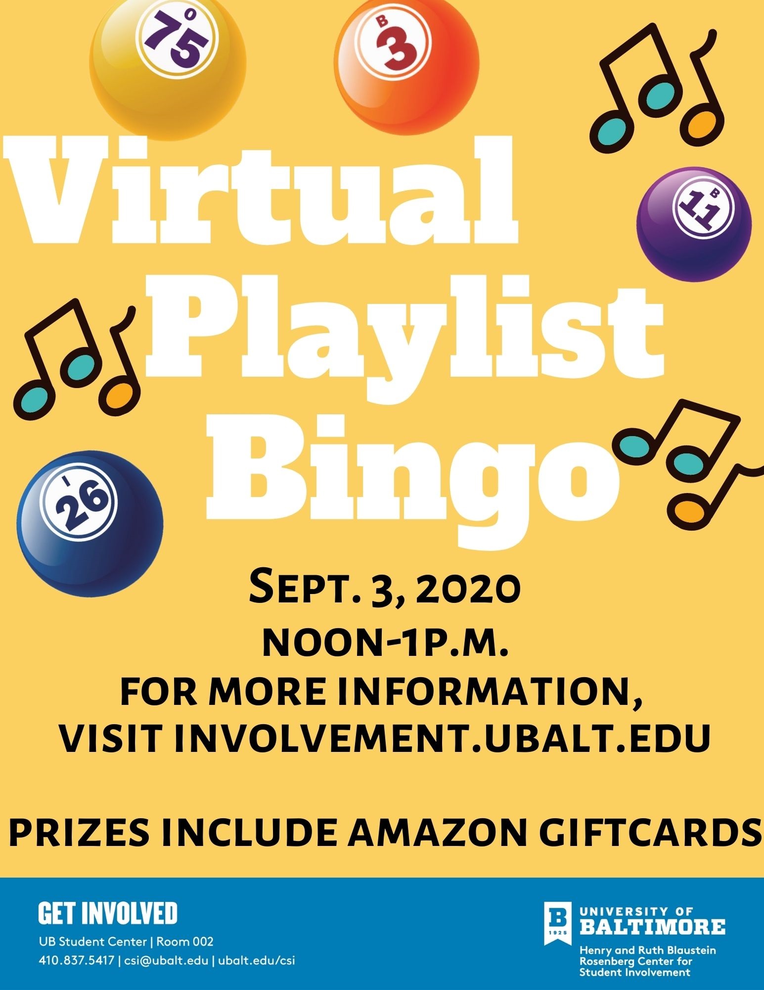 Virtual Playlist Bingo